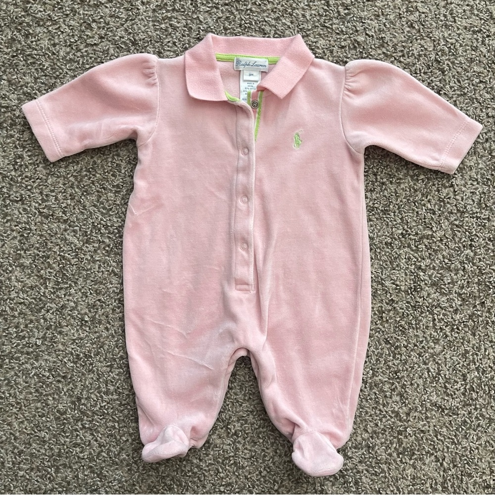 Ralph Lauren Pink Baby One Piece
